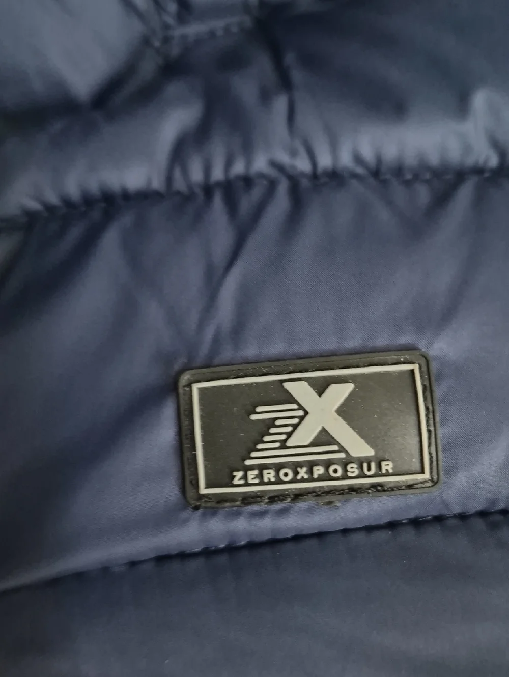 NWT Zeroxposur Men's Size XL Blue Quilted Puffer Jacket Pockets Hood